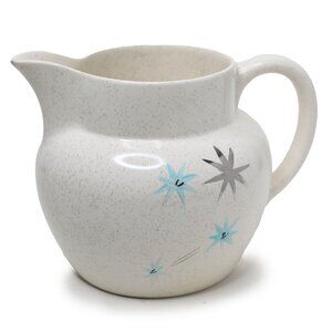 VINTAGE Myott’s Safari Silent Night Pattern Atomic Starburst Ceramic Jug Pitcher